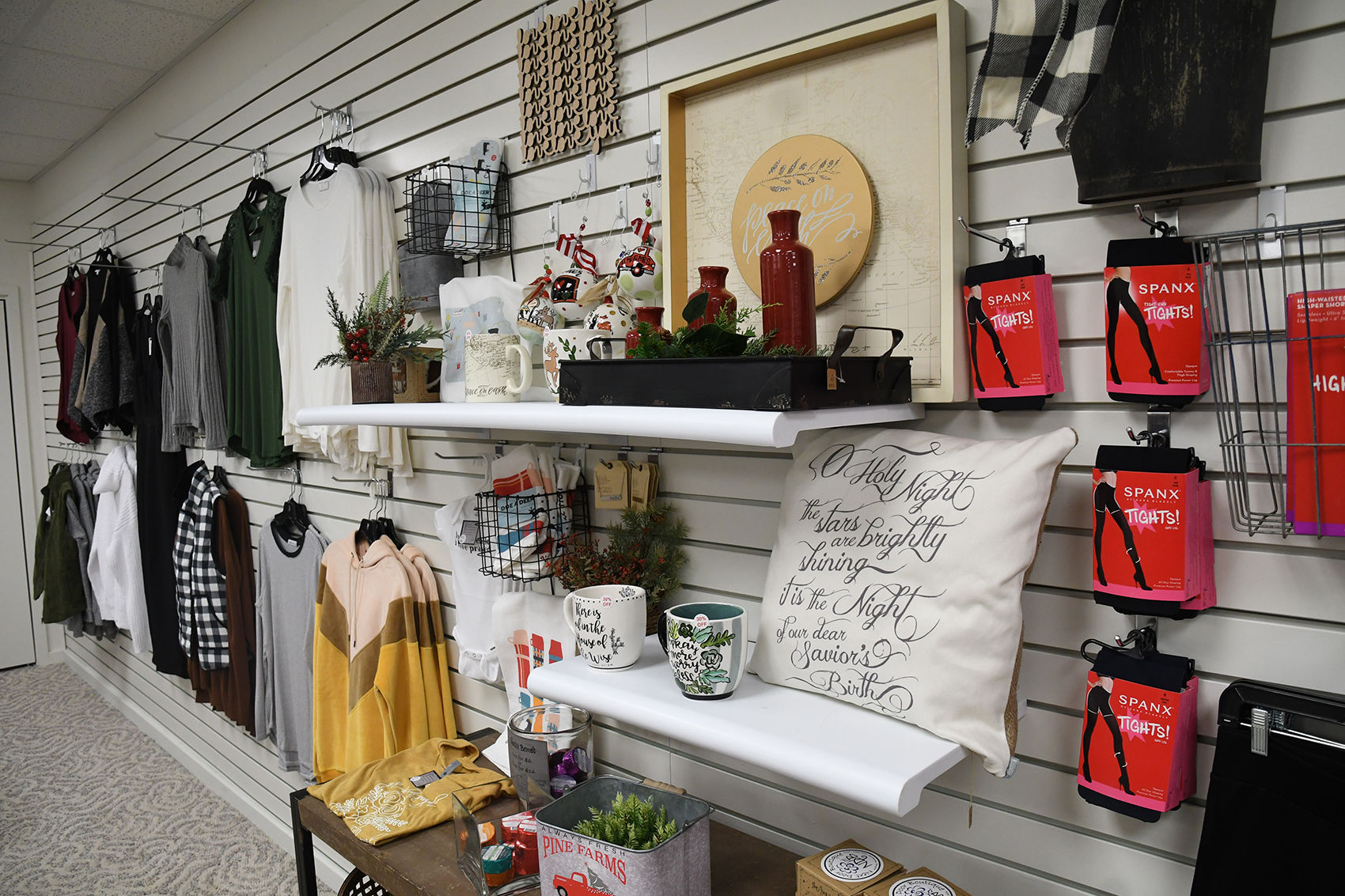 Next Door Boutique wall of items
